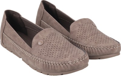 MOCHI Loafers For Women(Khaki , 7)