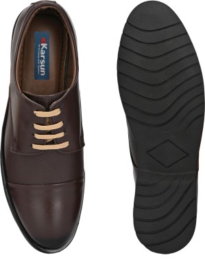 Karsun office shoes for men |executive |college |professional Lace Up For Men(Brown , 6)