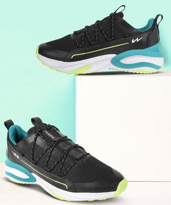 CAMPUS CAMP CYBORG Men's Sports Shoes | Comfy Moulded Insole with Mesh Upper | Lace-Up Running Shoes For Men(Black , 10)