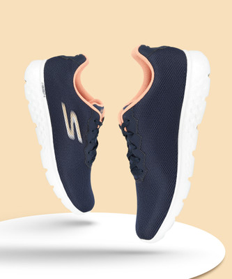 Skechers Go Run 400 - Action Sneakers For Women(Navy , 5)