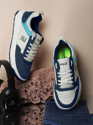 LIBERTY Sneakers For Men(Blue, White , 8)