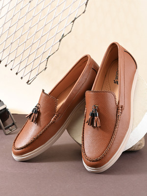 PROVOGUE SS26 Men's Casual Loafers Loafers For Men(Tan , 11)