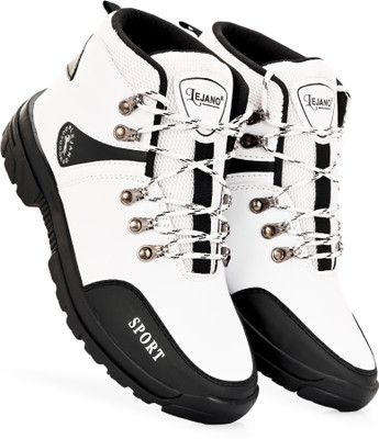 lejano High Tops For Men(Black, White , 10)