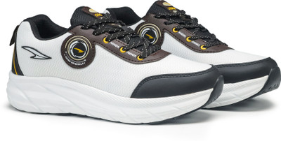 asian Sports,Casual,Running,Gym,Training,Stylish Boss-13 Running Shoes For Men(White, Black , 9)