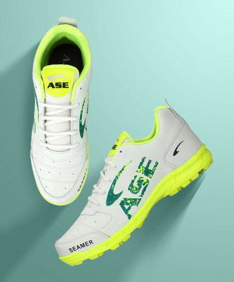 ASE Cricket Shoes Rubber Studs Cricket Shoes For Men Cricket Shoes For Men(Green , 11)