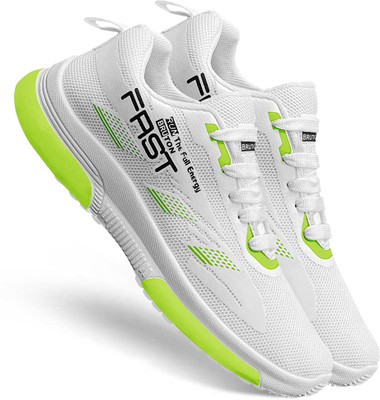 BRUTON Trendy & Stylish Sports Shoes Running Shoes For Men(White , 6)