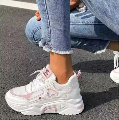 Red Eleven Sneakers For Women(Pink , 4)
