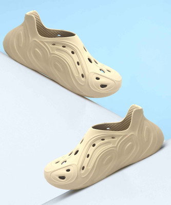 Svaar EasyFlex Foam Soft Rubber Hybrid Shoes|Waterproof Shoes for Men| Clogs For Men(Beige , 7)