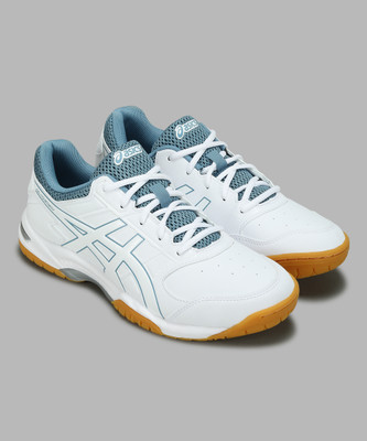 Asics GEL-COURTMOV Badminton Shoes For Men(White , 8)