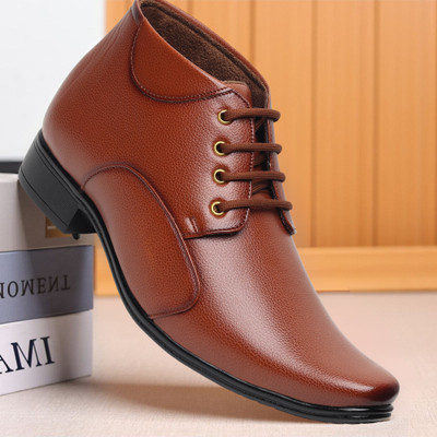 Zixer Lace Up For Men(Brown , 10)