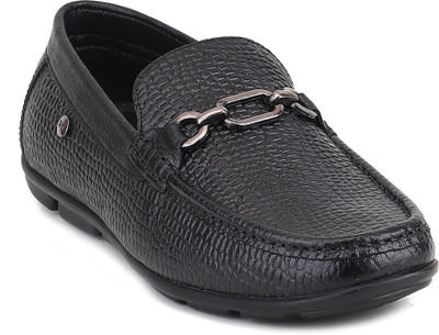 RED CHIEF RC4014 001 Loafers For Men(Black , 10)