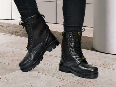 Red Eleven Red Eleven Combat Army Boot Boots For Men(Black , 9)