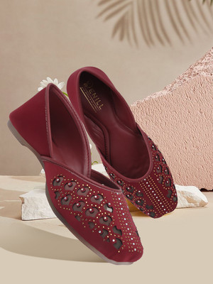 Denill Bellies For Women(Maroon , 3)