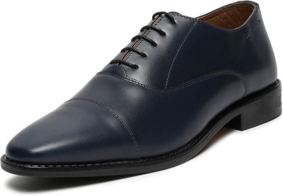 LOUIS STITCH Prussian Blue Italian Leather Formal Derby Lace Ups for Men (RXCTBU) UK 6 Derby For Men(Blue , 6)