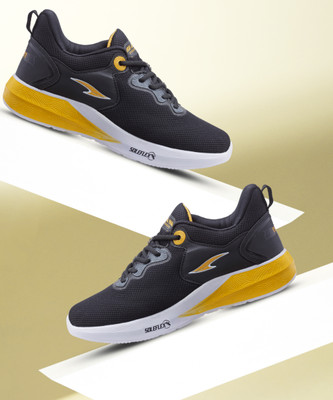 asian Nexon-08 Black Sports,Casual,Walking,Gym,Stylish Running Shoes For Men(Black , 8)