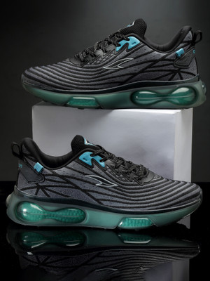 asian Airweave-02 Grey Gym,Sports,Training,Stylish Running Shoes For Men(Grey, Black , 8)