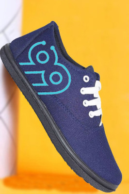 Kenamin New Men Canvas Shoes Engineered for comfort, styled for impact Canvas Shoes For Men(Dark Blue , 8)