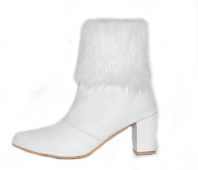 Aliya Boots For Women(White , 4)