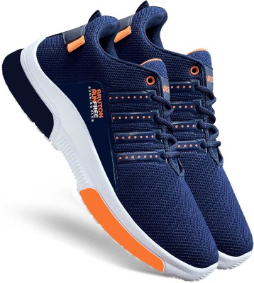 BRUTON Trendy Sports Running Running Shoes For Men(Blue, Orange)