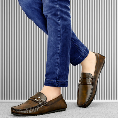Faxian Comfortable & Outdoor Loafers For Men(Brown , 8)