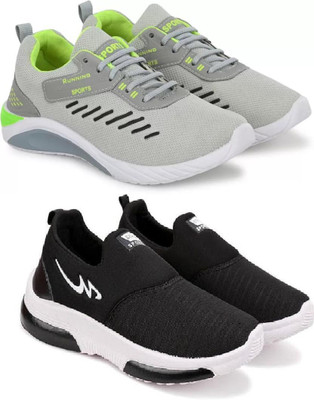 ANGO TY-GREY TOOFAN_AIR BLACK Outdoors For Men(Grey , 9)