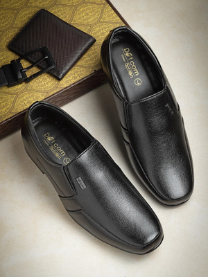 action Dotcom DC 14372 Classic Comfortable Stylish Formal Slip On Monks For Men(Black , 8)