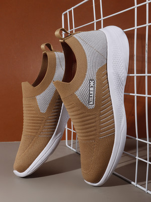 KILLER Walking Shoes For Men(Tan, Grey , 7)
