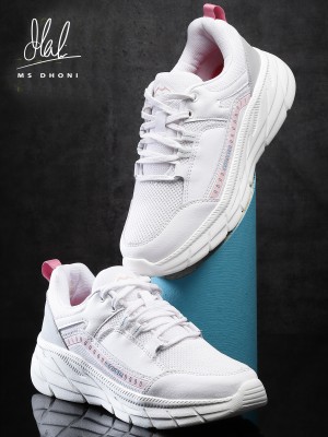 asian Casual Sneaker Shoes For Women | Stylish and Comfortable | Lace-Up Style Running Shoes For Women(White, Pink)