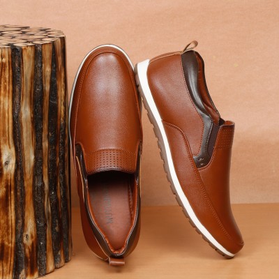 MUTAQINOTI Loafers For Men(Tan)