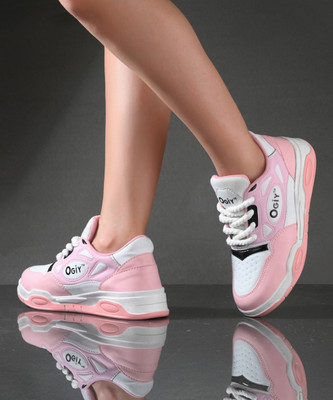Rowlans Lightweight,Durable,Comfortable,New Design,Gymwear,Daily Use Running Shoes For Women(Pink , 5)