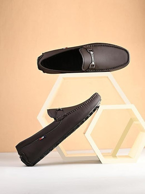 Faxian Perfect for Formal Wear, Business Casual, and Parties Loafers For Men(Brown , 6)
