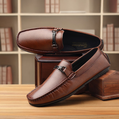 Faxian Trendy & Comfortale Loafers For Men(Brown , 6)