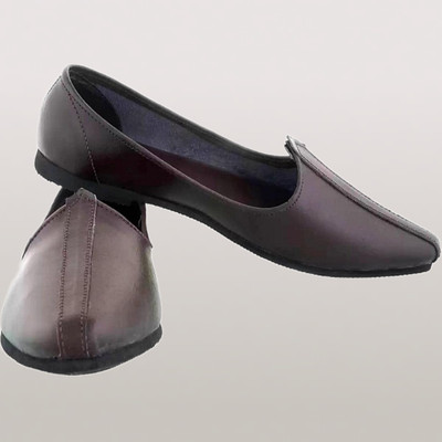 JAIPUR DIVINECRAFT Men's Jalsa Jutti,Latest Jutis For Men(Brown , 8)