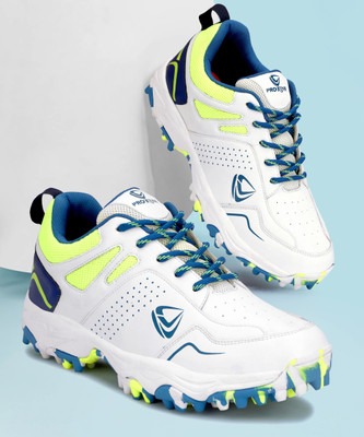 PRO KVH Cricket Shoes for Men|Lightweight Sports Shoes with Superior Grip & Cushioning Cricket Shoes For Men(White , 7)