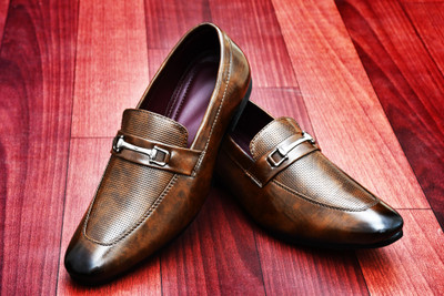 gullan loafers Shoes|Formal Shoes For Mens & Boys Slip On For Men(Brown , 9)