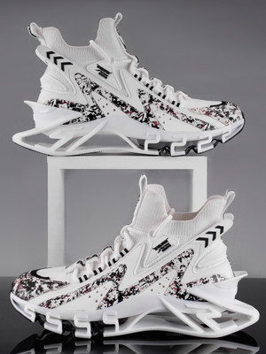 ATOM Multi Print Sneakers For Men(White , 7)