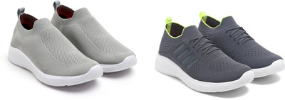 Face Stylish Sports Shoes for Men – Ideal for Running, Gym & Training Sneakers For Men(Grey, Grey , 6)