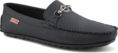 PROVOGUE Provogue Men Blue Faux Leather Casual Slip On Loafers Loafers For Men(Blue , 6)