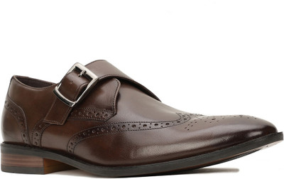 HUSH PUPPIES Monk Strap For Men(Brown , 7)