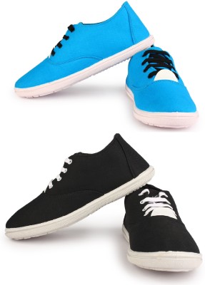 Kzaara Casuals For Men(Blue, Black , 6)