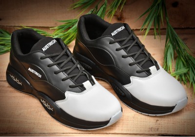 austrich Racing Shoes Running Shoes For Men(Black)