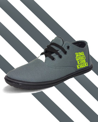 Kenamin Stylish Casual Shoes for Men and kids Casuals For Men(Grey, Olive , 8)