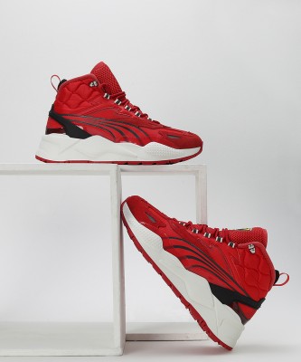 PUMA Ferrari RS-X Mid Sneakers For Men(Red , 6)