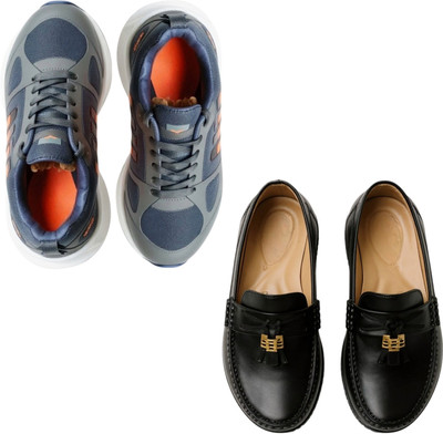 Plama Stylish Casual Shoes for Men – Perfect for Daily Wear Casuals For Men(Navy, Black , 6)