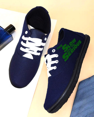 Kenamin Casuals For Men(Navy, Green , 8)