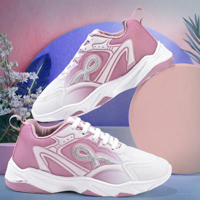 ROKKS Women Stylish Sport Shoes Walking Comfortable Lightweight Casual Women Slip On Sneakers For Women(Pink , 7)