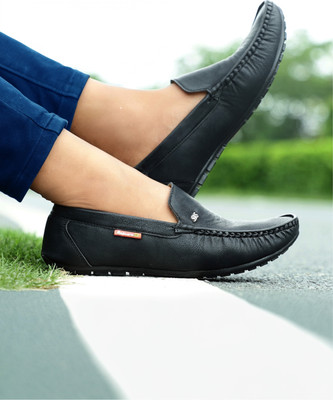 GULASS WICK Loafers For Men(Black , 6)