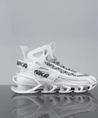 ATOM Alpha Predator High Tops For Men(White , 9)
