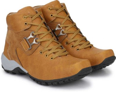 External shoes High Tops For Men(Tan , 10)