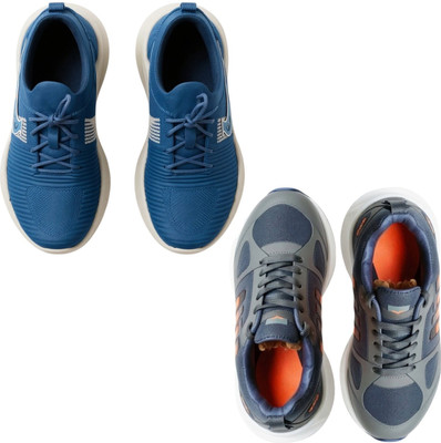 Plama Stylish Sports Sneakers foR ALL | Lightweight Walking Shoes. Casuals For Men(Blue, Navy, Grey , 8)